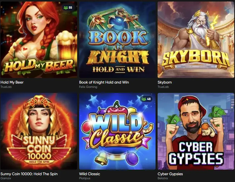 De demo-gokkastencatalogus van Granawin Casino